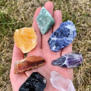 Shop Chakra Stone Sets! chakra set – chakra crystals – raw orange calcite – raw black tourmaline – 7 chakra set – seven chakras – chakra stone set – chakra stones | Shop jewelry making and beading supplies, tools & findings for DIY jewelry making and crafts. #jewelrymaking #diyjewelry #jewelrycrafts #jewelrysupplies #beading #affiliate #ad