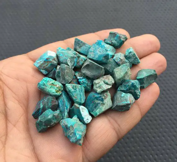 10 Pieces Rough 12-14 Mm Chrysocolla Raw,untreated Natural Chrysocolla Rough Gemstone,loose Chrysocolla Rough,chrysocolla Handmade Gemstone