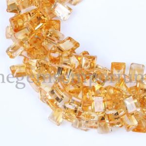 Shop Citrine Faceted Beads! Citrine Faceted Beads, Citrine Faceted cushion Gemstone Beads, citrine Faceted square Side drill Gemstone Beads, Gemstone for Jewelry Making | Natural genuine faceted Citrine beads for beading and jewelry making.  #jewelry #beads #beadedjewelry #diyjewelry #jewelrymaking #beadstore #beading #affiliate #ad