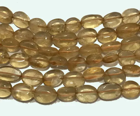 Natural Citrine Plain Smooth Oval 6 To 10mm Gemstone Beads Semiprecious Stone Loose Strands Citrine Oval Wholesale Beads For Jewelry Making.