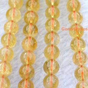Shop Citrine Beads! 15.5" 6mm/8mm/10mm Natural Citrine round beads, gemstone/semi-precious stone, yellow quartz/crystal beads | Natural genuine beads Citrine beads for beading and jewelry making.  #jewelry #beads #beadedjewelry #diyjewelry #jewelrymaking #beadstore #beading #affiliate #ad