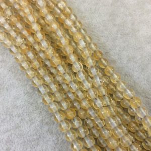 6mm Natural Yellow Citrine Smooth Glossy Round/Ball Shaped Beads With 2mm Holes – 7.5" Strand (Approx. 32 Beads) – LARGE HOLE BEADS | Natural genuine beads Array beads for beading and jewelry making.  #jewelry #beads #beadedjewelry #diyjewelry #jewelrymaking #beadstore #beading #affiliate #ad