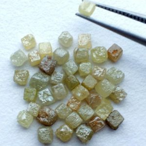 Shop Raw & Rough Diamond Stones! 3mm Yellow Diamond Box Cubes, Natural Rough Diamond, Raw Diamond, Uncut Diamond, Wholesale Diamonds, Yellow Cube For Jewelry (1Ct To 10Ct) | Natural genuine stones & crystals in various shapes & sizes. Buy raw cut, tumbled, or polished gemstones for making jewelry or crystal healing energy vibration raising reiki stones. #crystals #gemstones #crystalhealing #crystalsandgemstones #energyhealing #affiliate #ad