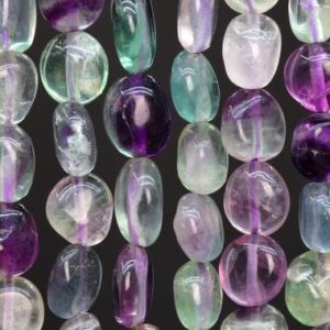 Shop Fluorite Chip & Nugget Beads! 32-40 / 16-20 Pcs – 8-10MM Multicolor Fluorite Beads Grade A Genuine Natural Pebble Nugget Gemstone Loose Beads (108041) | Natural genuine chip Fluorite beads for beading and jewelry making.  #jewelry #beads #beadedjewelry #diyjewelry #jewelrymaking #beadstore #beading #affiliate #ad