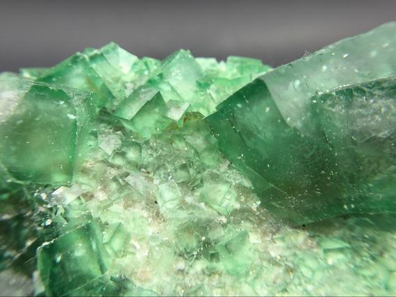 Large Green Fluorite Cluster Fluorite Cubes Raw Cubic Fluorite Crystal Mineral Specimen Display Gfm09