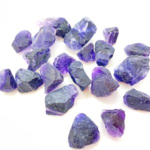 Raw Purple Fluorite Crystal (.5" – 1") – Grade A – Purple Fluorite Healing Crystal – Rough Purple Fluorite – Raw Fluorite Stone |  #affiliate