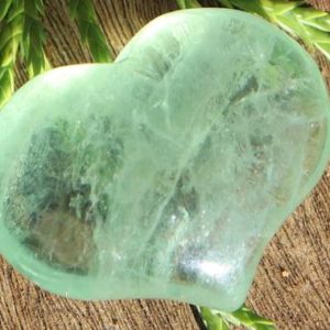 Shop Fluorite Shapes! Green Fluorite, Puffy Heart, Pocket, Worry Healing Stone, with Positive Healing Energy! | Natural genuine stones & crystals in various shapes & sizes. Buy raw cut, tumbled, or polished gemstones for making jewelry or crystal healing energy vibration raising reiki stones. #crystals #gemstones #crystalhealing #crystalsandgemstones #energyhealing #affiliate #ad