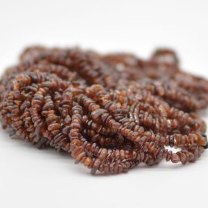 Shop Garnet Chip & Nugget Beads! High Quality Grade A Natural Peach Garnet Semi-precious Gemstone Chips Nuggets Beads – 5mm – 8mm, approx 36" Strand | Natural genuine chip Garnet beads for beading and jewelry making.  #jewelry #beads #beadedjewelry #diyjewelry #jewelrymaking #beadstore #beading #affiliate #ad