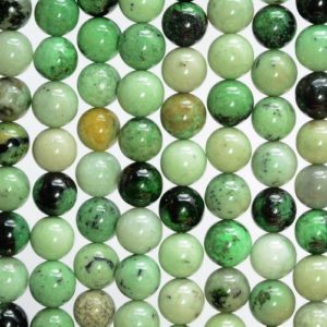 Shop Garnet Round Beads! 6MM Hydrogrossular Garnet Gemstone Green Round Loose Beads 15.5 inch Full Strand (80007612-A272) | Natural genuine round Garnet beads for beading and jewelry making.  #jewelry #beads #beadedjewelry #diyjewelry #jewelrymaking #beadstore #beading #affiliate #ad