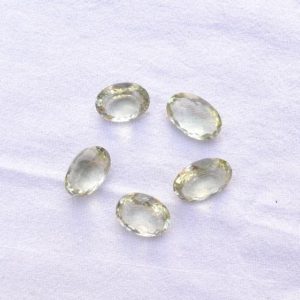 Shop Green Amethyst Stones & Crystals! Natural Green Amethyst Gemstone, Faceted Green Amethyst Gems For Jewelry, Oval Shape Amethyst Loose Stone, 5 Pcs Lot, 13×16-13×18.5mm#AR9495 | Natural genuine stones & crystals in various shapes & sizes. Buy raw cut, tumbled, or polished gemstones for making jewelry or crystal healing energy vibration raising reiki stones. #crystals #gemstones #crystalhealing #crystalsandgemstones #energyhealing #affiliate #ad