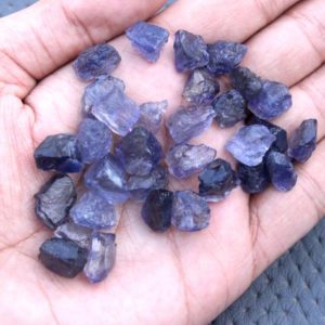 Shop Raw & Rough Iolite Stones! 25 Piece Blue Iolite Rough Size 12-14 MM Raw Natural Untreated Gemstone Raw AAA Grade Iolite Raw Stone Mineral Beautiful Iolite Mine Rough | Natural genuine stones & crystals in various shapes & sizes. Buy raw cut, tumbled, or polished gemstones for making jewelry or crystal healing energy vibration raising reiki stones. #crystals #gemstones #crystalhealing #crystalsandgemstones #energyhealing #affiliate #ad