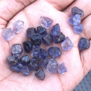 25 Piece Iolite Rough Stones from India Size 8-10 MM Natural Raw & Natural Rocks Gemstone Crystal Genuine Iolite Stone of Vision Creativity | Natural genuine stones & crystals in various shapes & sizes. Buy raw cut, tumbled, or polished gemstones for making jewelry or crystal healing energy vibration raising reiki stones. #crystals #gemstones #crystalhealing #crystalsandgemstones #energyhealing #affiliate #ad