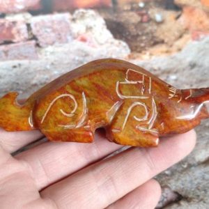 Shop Jade Shapes! Antique Carved Dragon Red Jade Miniature Old Chinese Design ,Carved Chinese Jade ,Figurine, Spirit Animal 94mm | Natural genuine stones & crystals in various shapes & sizes. Buy raw cut, tumbled, or polished gemstones for making jewelry or crystal healing energy vibration raising reiki stones. #crystals #gemstones #crystalhealing #crystalsandgemstones #energyhealing #affiliate #ad