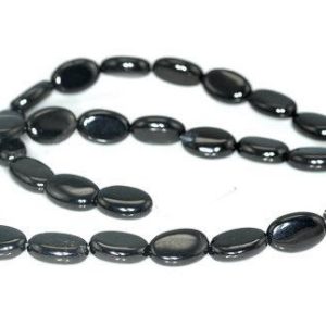 Shop Jet Beads! 14x10mm Black Jet Gemstone Oval Loose Beads 16 Inch Full Strand Lot 1, 2 And 6 (90186921-825) | Natural genuine other-shape Jet beads for beading and jewelry making.  #jewelry #beads #beadedjewelry #diyjewelry #jewelrymaking #beadstore #beading #affiliate #ad