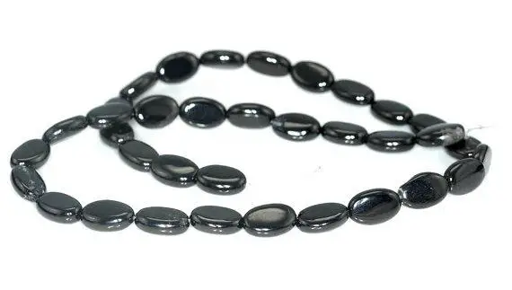 14x10mm Black Jet Gemstone Oval Loose Beads 16 Inch Full Strand Lot 1,2 And 6 (90186921-825)