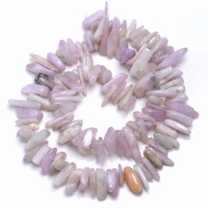 Shop Kunzite Chip & Nugget Beads! 13-16MM  Kunzite Gemstone Stick Pebble Chip Loose Beads 16 inch  (80001879-A23) | Natural genuine chip Kunzite beads for beading and jewelry making.  #jewelry #beads #beadedjewelry #diyjewelry #jewelrymaking #beadstore #beading #affiliate #ad