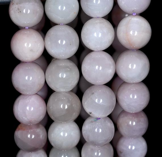 9mm Natural Kunzite Gemstone Grade A Lavender Light Purple Round Loose Beads 7 Inch Half Strand (80000848-157)