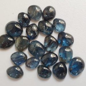 Shop Kyanite Cabochons! 8-10mm Moss Kyanite Cabochons, Natural Plain Free Form Shape Moss Kyanite Flat Back Cabochon, 5 Pcs Moss Kyanite for Jewelry – PDG295 | Natural genuine stones & crystals in various shapes & sizes. Buy raw cut, tumbled, or polished gemstones for making jewelry or crystal healing energy vibration raising reiki stones. #crystals #gemstones #crystalhealing #crystalsandgemstones #energyhealing #affiliate #ad