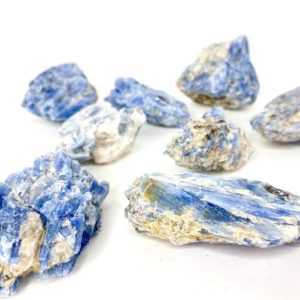 Blue Kyanite Crystal Clusters | Natural genuine stones & crystals in various shapes & sizes. Buy raw cut, tumbled, or polished gemstones for making jewelry or crystal healing energy vibration raising reiki stones. #crystals #gemstones #crystalhealing #crystalsandgemstones #energyhealing #affiliate #ad
