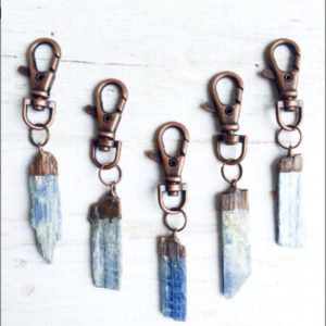Kyanite keychain | Raw crystal keychain | Kyanite crystal key clip | Rough stone key chain | Mens gift | Gift for dad | Stone key clip | Natural genuine stones & crystals in various shapes & sizes. Buy raw cut, tumbled, or polished gemstones for making jewelry or crystal healing energy vibration raising reiki stones. #crystals #gemstones #crystalhealing #crystalsandgemstones #energyhealing #affiliate #ad