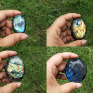 Shop Labradorite Shapes! Labradorite Palm Stone Available in 3 Sizes | Natural genuine stones & crystals in various shapes & sizes. Buy raw cut, tumbled, or polished gemstones for making jewelry or crystal healing energy vibration raising reiki stones. #crystals #gemstones #crystalhealing #crystalsandgemstones #energyhealing #affiliate #ad