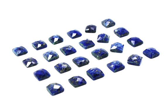 Gemstone Cabochons,lapis Cabochons,lapis Lazuli,lapis Gemstone,faceted Gemstone,faceted Lapis,square Cabochons - Aa Quality
