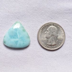 Shop Larimar Cabochons! Caribbean Larimar Cabochon, Flat Back Sky Blue Larimar Gemstone, Dominican Republic Cabochon, Smooth Polished Larimar, 22x23mm #PP9259 | Natural genuine stones & crystals in various shapes & sizes. Buy raw cut, tumbled, or polished gemstones for making jewelry or crystal healing energy vibration raising reiki stones. #crystals #gemstones #crystalhealing #crystalsandgemstones #energyhealing #affiliate #ad
