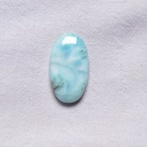 Shop Larimar Cabochons! Larimar Cabochon, Sky Blue Larimar Gemstone, Dominican Republic Oval Shape Cabochon, Smooth Polished Larimar, 17x32mm #PP9252 | Natural genuine stones & crystals in various shapes & sizes. Buy raw cut, tumbled, or polished gemstones for making jewelry or crystal healing energy vibration raising reiki stones. #crystals #gemstones #crystalhealing #crystalsandgemstones #energyhealing #affiliate #ad