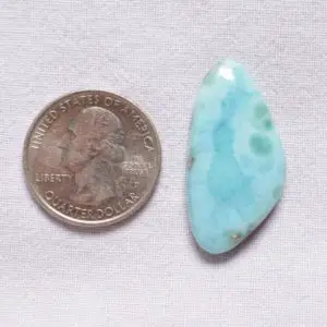 Shop Larimar Cabochons! Larimar Cabochon, Smooth Polished Larimar, Caribbean Flat Back Sky Blue Larimar Gemstone, Fancy Shape Dominican Republic, 17x33mm #PP9280 | Natural genuine stones & crystals in various shapes & sizes. Buy raw cut, tumbled, or polished gemstones for making jewelry or crystal healing energy vibration raising reiki stones. #crystals #gemstones #crystalhealing #crystalsandgemstones #energyhealing #affiliate #ad