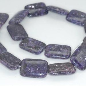 Shop Lepidolite Bead Shapes! 25X18mm Purple Lepidolite Gemstone Grade AA Rectangle Loose Beads 15.5 inch Full Strand (90188844-703C) | Natural genuine other-shape Lepidolite beads for beading and jewelry making.  #jewelry #beads #beadedjewelry #diyjewelry #jewelrymaking #beadstore #beading #affiliate #ad