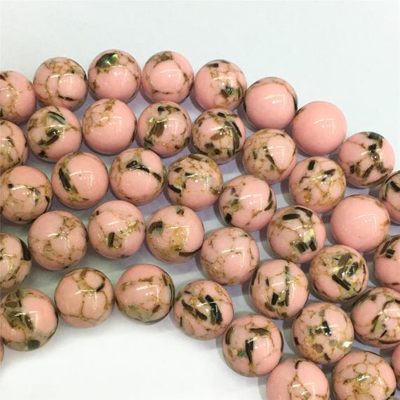 10mm Pink Magnesite Beads, Round Gemstones Beads, Wholesale Beads