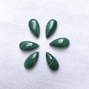 Shop Malachite Cabochons! Green Malachite Cabochons, Malachite Loose Gemstone, Green Malachite Teardrop Shape Cabochon, Gemstone For Jewelry, 6 Pieces Lot, 8x16mm | Natural genuine stones & crystals in various shapes & sizes. Buy raw cut, tumbled, or polished gemstones for making jewelry or crystal healing energy vibration raising reiki stones. #crystals #gemstones #crystalhealing #crystalsandgemstones #energyhealing #affiliate #ad