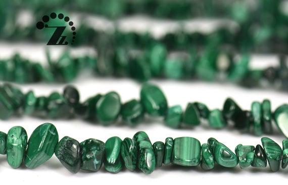 Malachite Chips Beads,nugget Beads,irregular Beads,natural,gemstone,diy Beads,5-10mm,35"full Strand