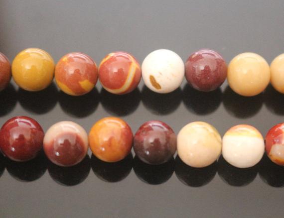 Natural Mookaite Round Beads,4mm 6mm 8mm 10mm 12mm 14mm Mookaite Loose Beads Wholesale Supply,one Strand 15"