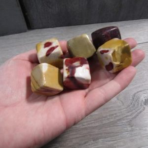 Mookaite Jasper 1 inch + Tumbled Stones T196 | Natural genuine stones & crystals in various shapes & sizes. Buy raw cut, tumbled, or polished gemstones for making jewelry or crystal healing energy vibration raising reiki stones. #crystals #gemstones #crystalhealing #crystalsandgemstones #energyhealing #affiliate #ad