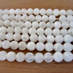 Shop Moonstone Round Beads! GB-1156 – White Moonstone Round Beads – 6mm – Gemstone Beads – 16" Strand | Natural genuine round Moonstone beads for beading and jewelry making.  #jewelry #beads #beadedjewelry #diyjewelry #jewelrymaking #beadstore #beading #affiliate #ad