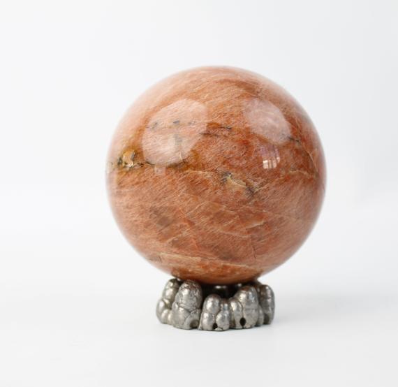 Peach Moonstone Polished Sphere