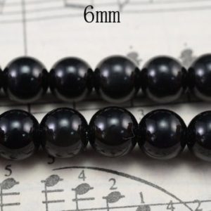 Shop Obsidian Beads! Black Obsidian,15 inch full strand A High natural black obsidian smooth round beads,gemstone beads,6mm 8mm 10mm 12mm 14mm 16mm for Choice | Natural genuine beads Obsidian beads for beading and jewelry making.  #jewelry #beads #beadedjewelry #diyjewelry #jewelrymaking #beadstore #beading #affiliate #ad