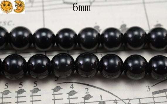 Black Obsidian,15 Inch Full Strand A High Natural Black Obsidian Smooth Round Beads,gemstone Beads,6mm 8mm 10mm 12mm 14mm 16mm For Choice