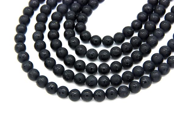 Matte Om Black Onyx Beads 6mm 8mm 10mm,om Mandra Carved Mala Beads, Gemstone Om Mani Padme Hum Beads, Buddhist Beads, Tibetan Spacer Beads
