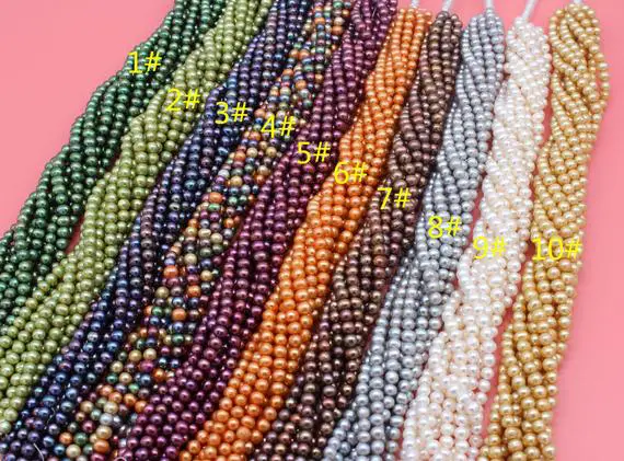 7-8mm Baroque Potato Shspe Pearl Beads,genuine Freshwater Pearls,loose Pearl Strand,wholesale Pearl Beads For Jewelry -15-15.5 Inches--fp125