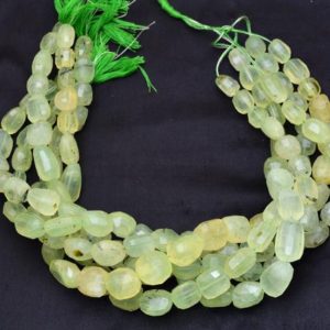 Shop Prehnite Chip & Nugget Beads! AAA Prehnite 14mm-18mm Faceted Nugget Beads | Prehnite Gemstone Nuggets | Natural Semi Precious Fancy Uneven Beads for Jewelry | 15" Strand | Natural genuine chip Prehnite beads for beading and jewelry making.  #jewelry #beads #beadedjewelry #diyjewelry #jewelrymaking #beadstore #beading #affiliate #ad