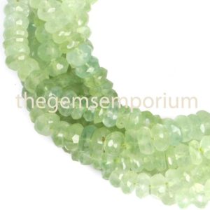 Shop Prehnite Faceted Beads! Prehnite Rondelle Beads,Prehnite Faceted Rondelle Beads,Prehnite Faceted Beads, 6-7.5mm ,Prehnite Shaded Beads,Prehnite Wholesale Beads | Natural genuine faceted Prehnite beads for beading and jewelry making.  #jewelry #beads #beadedjewelry #diyjewelry #jewelrymaking #beadstore #beading #affiliate #ad