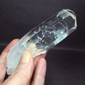 Shop Quartz Points & Wands! 4.5" COLOMBIAN LEMURIAN Quartz Crystal Point – Raw | Natural genuine stones & crystals in various shapes & sizes. Buy raw cut, tumbled, or polished gemstones for making jewelry or crystal healing energy vibration raising reiki stones. #crystals #gemstones #crystalhealing #crystalsandgemstones #energyhealing #affiliate #ad