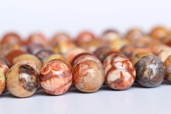 15.5" Natural Birdseye Rhyolite 6mm/8mm/12mm Round Beads, High Quality Birds Eye Rhyolite Round Beads, Birdseye Rhyolite Jasper