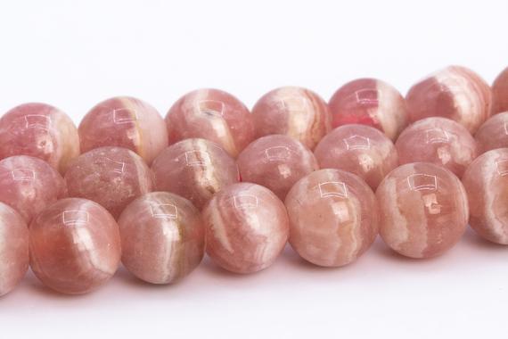 5mm Argentina Rhodochrosite Beads Brown Pink Lace Grade Aa Genuine Natural Gemstone Full Strand Round Loose Beads 15.5" (112099-3471)