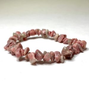 Shop Rhodonite Jewelry! Rhodonite Chip Bracelet | Natural genuine Rhodonite jewelry. Buy crystal jewelry, handmade handcrafted artisan jewelry for women.  Unique handmade gift ideas. #jewelry #beadedjewelry #beadedjewelry #gift #shopping #handmadejewelry #fashion #style #product #jewelry #affiliate #ad