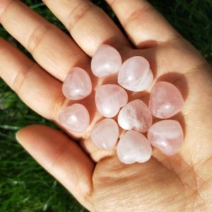 Shop Rose Quartz Shapes! Rose Quartz Heart 15mm | Natural genuine stones & crystals in various shapes & sizes. Buy raw cut, tumbled, or polished gemstones for making jewelry or crystal healing energy vibration raising reiki stones. #crystals #gemstones #crystalhealing #crystalsandgemstones #energyhealing #affiliate #ad