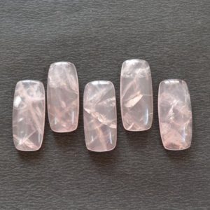 Shop Rose Quartz Shapes! Natural Rose Quartz, Smooth Polish Back Side Flat Semiprecious Loose Gemstones, Both Side Hand Polish, Pink Color Stone, 16x35mm #AR9968 | Natural genuine stones & crystals in various shapes & sizes. Buy raw cut, tumbled, or polished gemstones for making jewelry or crystal healing energy vibration raising reiki stones. #crystals #gemstones #crystalhealing #crystalsandgemstones #energyhealing #affiliate #ad