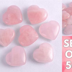 Shop Rose Quartz Shapes! Wedding Favors Rose Quartz Heart Set of 50 | Natural genuine stones & crystals in various shapes & sizes. Buy raw cut, tumbled, or polished gemstones for making jewelry or crystal healing energy vibration raising reiki stones. #crystals #gemstones #crystalhealing #crystalsandgemstones #energyhealing #affiliate #ad